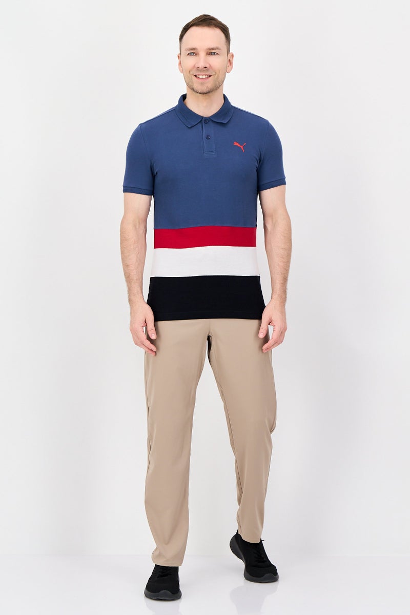 PUMA Men Slim Fit Short Sleeve Embroidered Logo Outdoor Polo Shirt, Multicolor - Image 4